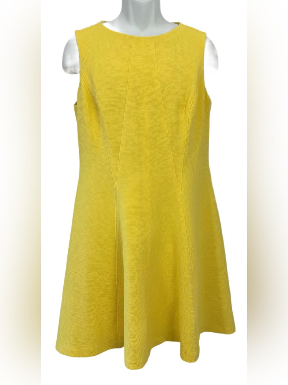 LAUREN RALPH LAUREN Yellow Sleeveless Dress with Semi Circular Skirt Size 14